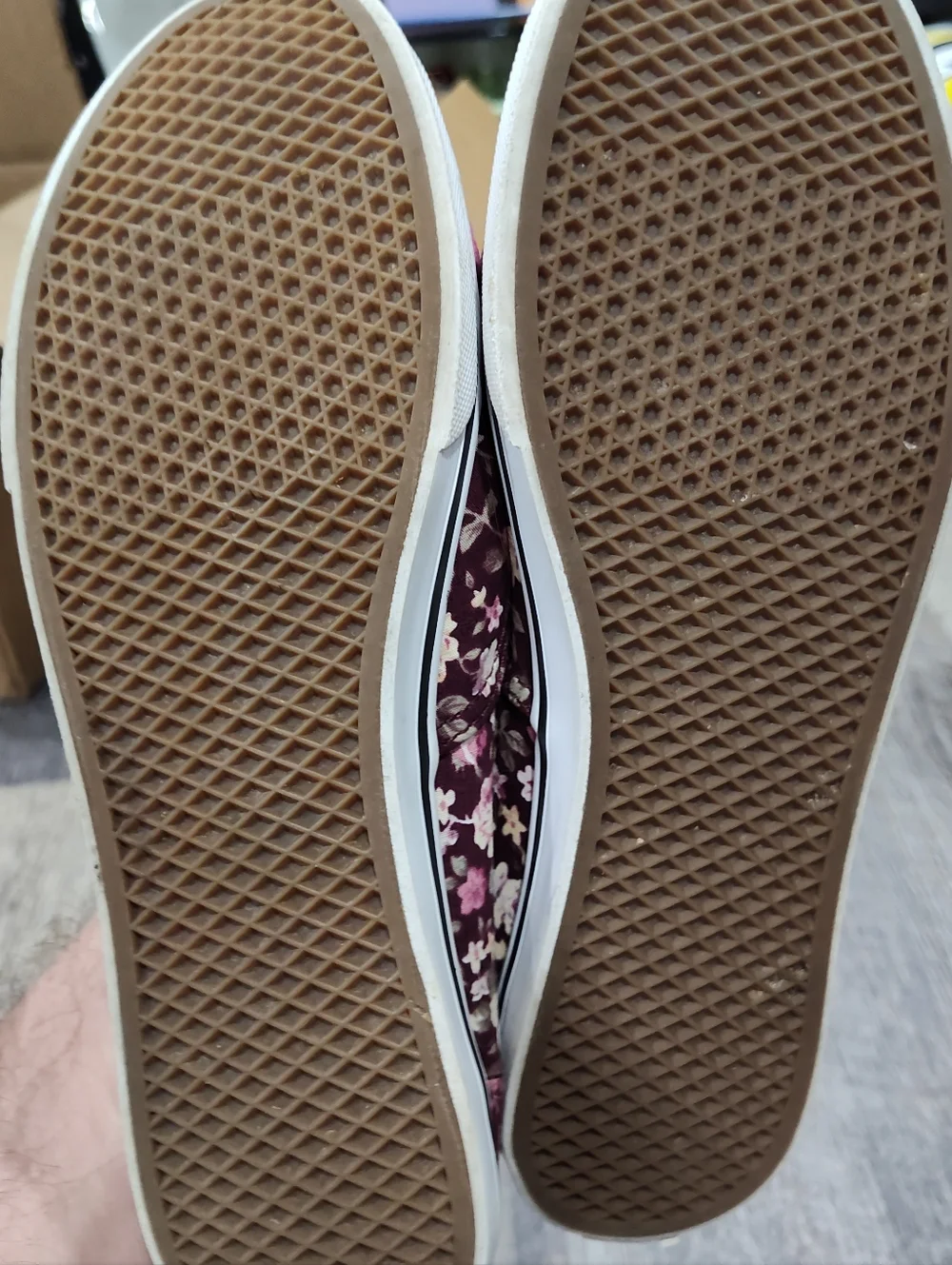 Vans Burgundy Tawny Port Floral Authentic Lo Pro Men's 7.5 / Women's 9 - Picture 9 of 11